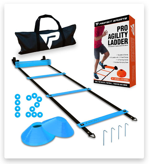 Profect Sports Pro Agility Fixed-Rung Speed Ladder