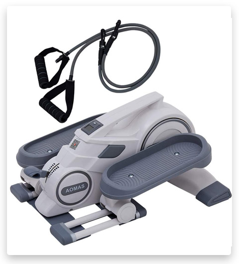 TrendSmall Mini Elliptical Machine with Resistance Bands