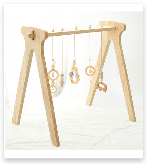 FUNNY SUPPLY Wood Baby Gym