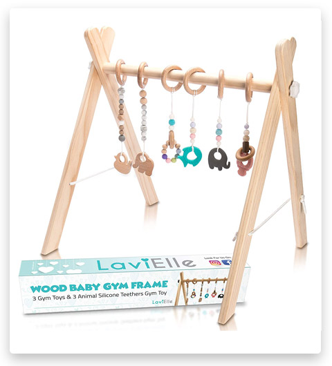 LaviElle Wooden Baby Gym