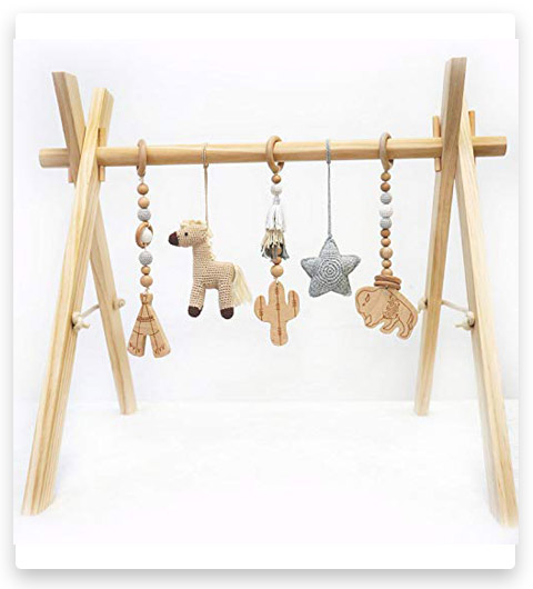 wooden play mat mobile