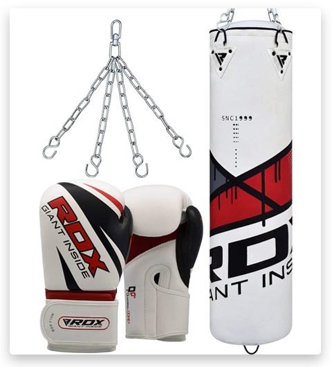 RDX Punching Bag UNFILLED Set Kick Boxing Punch Training Gloves