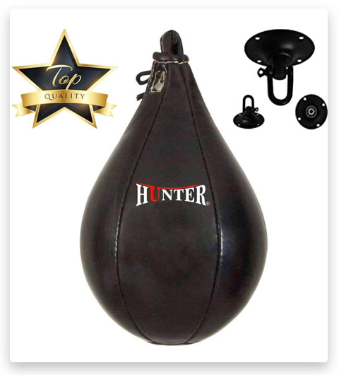 HUNTER Speed Ball Boxing Cow Hide Leather MMA