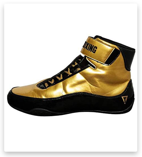 Title Boxing Ring Mamba Boxing Shoes Gold Black