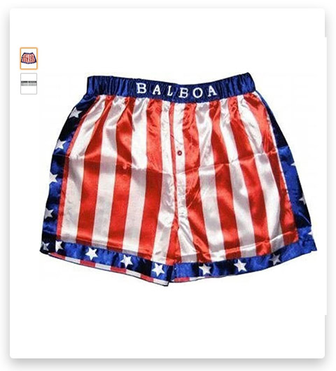 Rocky Balboa Mens Apollo Movie Boxing American Flag Shorts