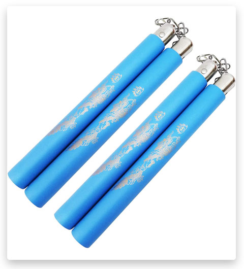 MSGumiho Safe Foam Rubber Training Nunchucks