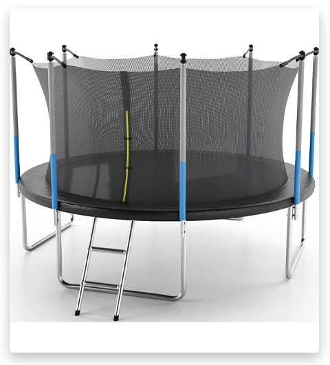 Safety Enclosure Net Ladder Trampoline