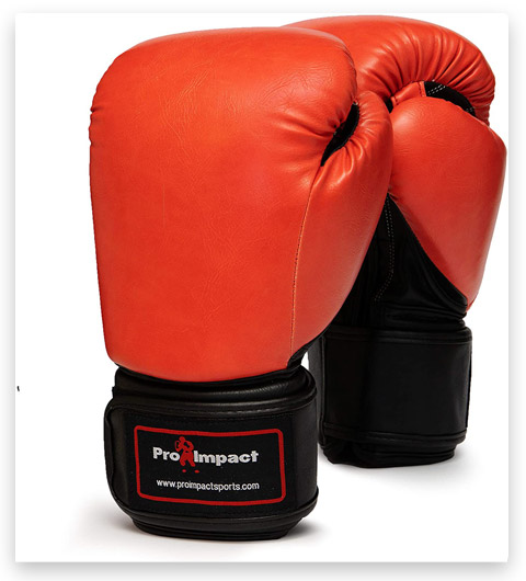 Pro Impact Boxing Gloves Durable Knuckle Protection w/Wrist Support