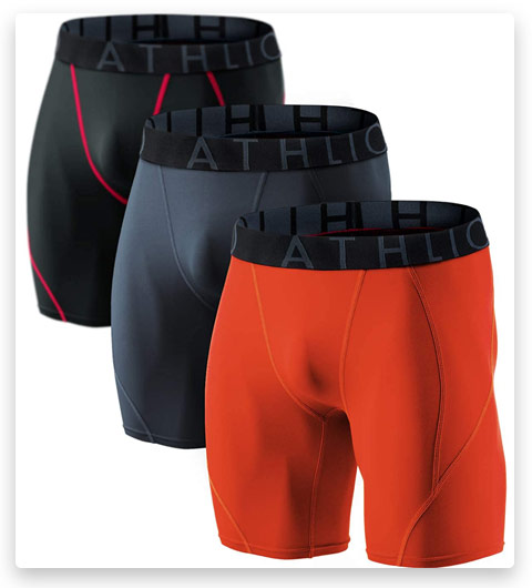 ATHLIO Men's Athletic Compression Shorts