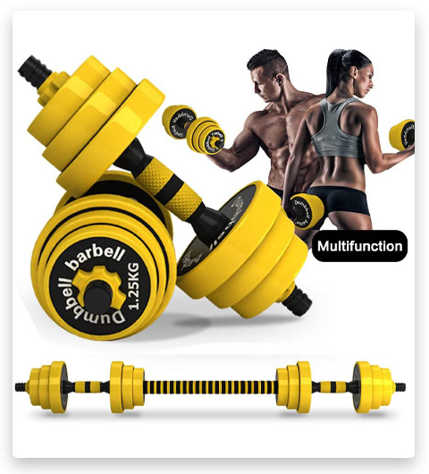 DDFE Adjustable Dumbbell Barbell Lifting Set