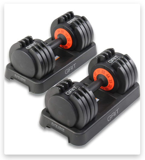 Grit Adjustable Dumbbells Set