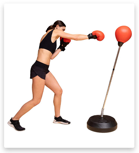 Protocol Punching Bag with Stand Plus Boxing Gloves