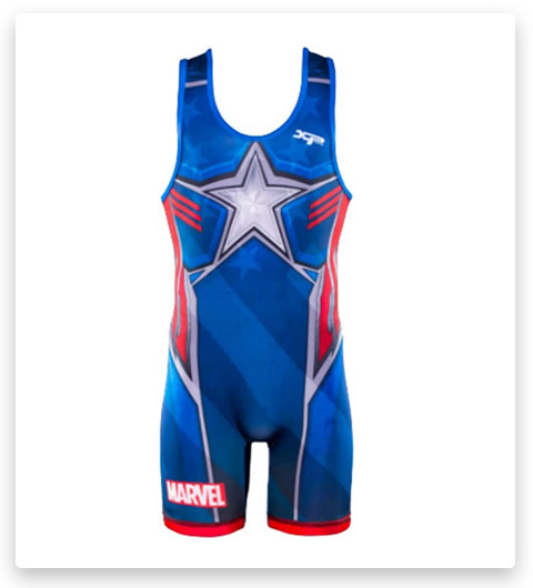 Captain America Suit Wrestling Singlet