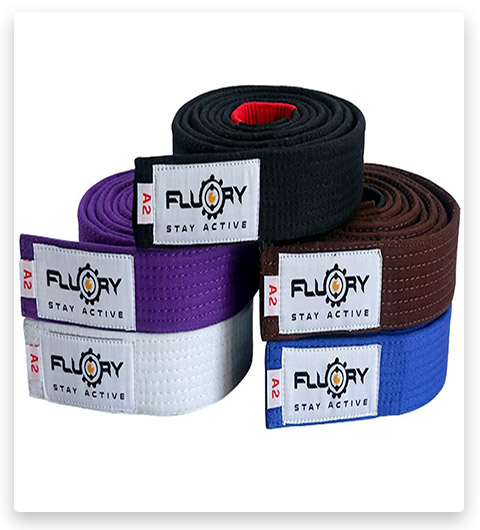 FLUORY Premium Cotton Brazilian Jiu Jitsu Belt